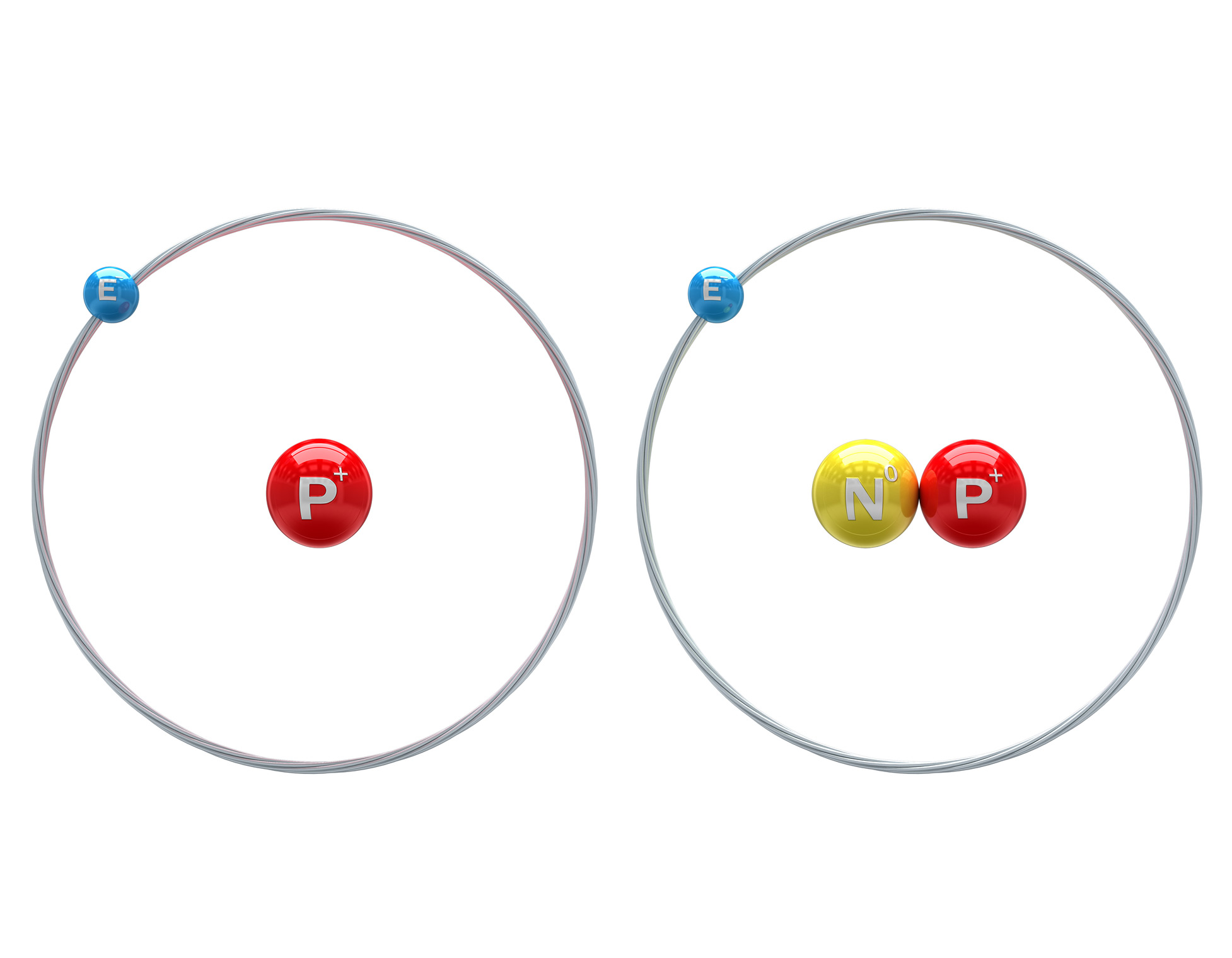 SD-809 contient du deuterium (à droite) au lieu d'hydrogène normal (à gauche). Le deutérium est plus lourd car il a un neutron supplémentaire, représenté ici en jaune. Le médicament est, par la suite, éliminé plus lentement de l'organisme.