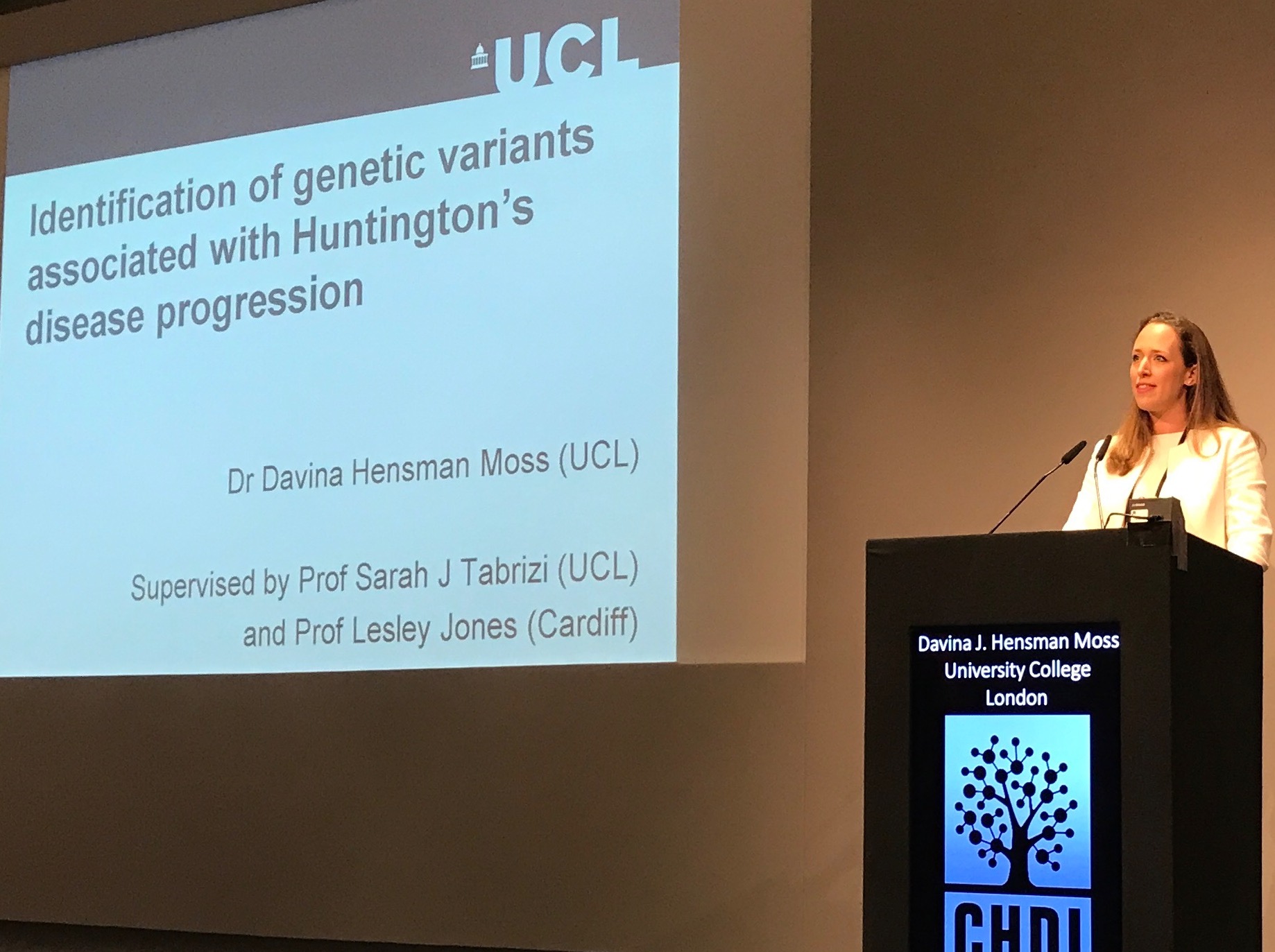 Davina Hensman Moss de UCL a identifié des différences génétiques qui rendent la mutation génétique MH plus instable.